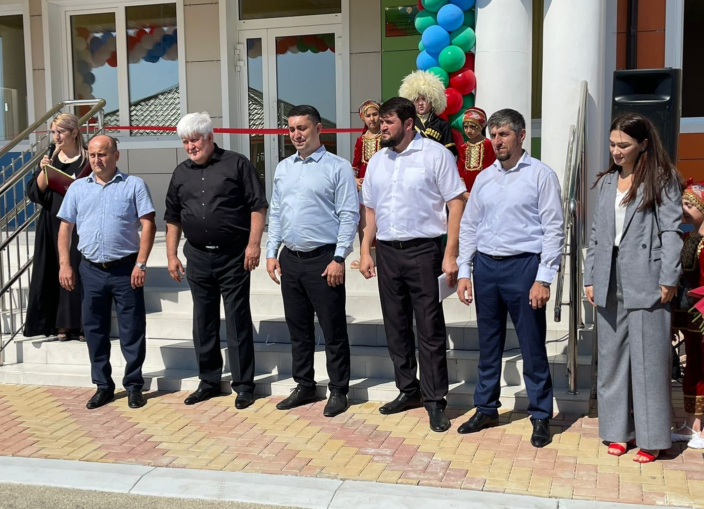Начальник УПРД по вопросам переселения лакского населения Новолакского района на новое место жительства и восстановления Ауховского района Магомед -Гаджи Айдиев принял участие в торжественном открытии детского сада в с.Новокули .